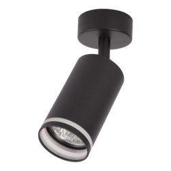 Lubinis šviestuvas Pipe Ring Spot JUODA 1xGU10