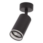 Lubinis šviestuvas Pipe Ring Spot JUODA 1xGU10