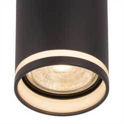 Lubinis šviestuvas Pipe Ring Spot JUODA 1xGU10
