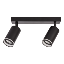 Lubinis šviestuvas Pipe Ring Spot JUODA 2xGU10