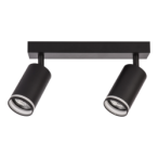 Lubinis šviestuvas Pipe Ring Spot JUODA 2xGU10