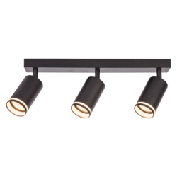 Lubinis šviestuvas Pipe Ring Spot JUODA 3xGU10