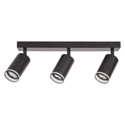 Lubinis šviestuvas Pipe Ring Spot JUODA 3xGU10