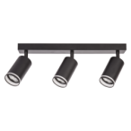 Lubinis šviestuvas Pipe Ring Spot JUODA 3xGU10