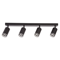 Lubinis šviestuvas Pipe Ring Spot JUODA 4xGU10