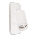 Sieninis šviestuvas Pipe Ring BALTA 1xGU10 + LED 6W