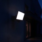 LED prožektorius Davos 30W 2000lm 4000K JUODA Premium su PIR judesio davikliu
