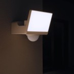 LED prožektorius Davos 30W 2000lm 4000K Balta Premium su PIR judesio davikliu
