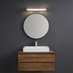 Sieninis šviestuvas MIRORE Sidabrinė 5W 30cm 4000K
