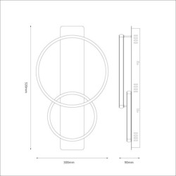 Lubinis šviestuvas ROWENA 14W LED 4000K