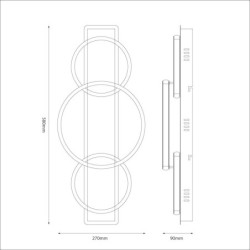 Lubinis šviestuvas ROWENA 18W LED 4000K