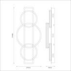 Lubinis šviestuvas ROWENA 18W LED 4000K