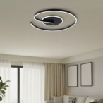 Lubinis šviestuvas LORENZO Juoda 22W LED 4000K