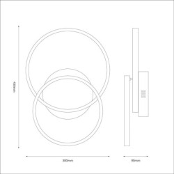 Lubinis šviestuvas TITANO 12W LED 4000K