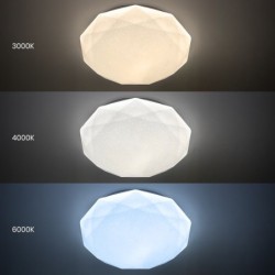 Lubinis šviestuvas HEX 72W CCT LED Ø500 su pulteliu
