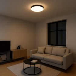 Lubinis šviestuvas Maya JUODA 36W LED Ø500 4000K