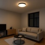 Lubinis šviestuvas Maya JUODA 36W LED Ø500 4000K