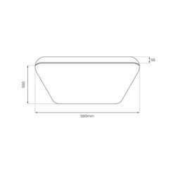Lubinis šviestuvas Nemo JUODA 36W LED 4000K