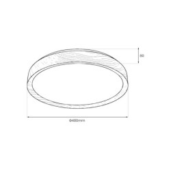 Lubinis šviestuvas Lubinis šviestuvas ORINOKO 36W LED Ø480 4000K