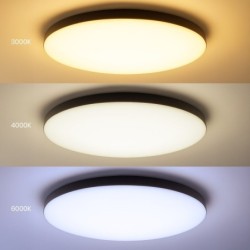 Lubinis šviestuvas Siena JUODA 80W LED Ø750 mm su pulteliu