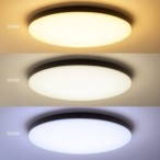 Lubinis šviestuvas Siena JUODA 80W LED Ø750 mm su pulteliu