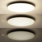 Lubinis šviestuvas Siena JUODA 80W LED Ø750 mm su pulteliu