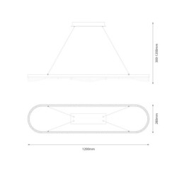 Pakabinamas šviestuvas PRECIOSA 45W LED 4000K