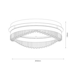Lubinis šviestuvas PRECIOSA 36W LED 4000K