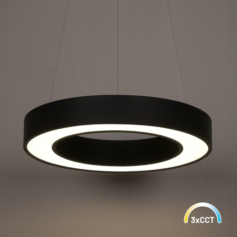 Pakabinamas šviestuvas Union JUODA 40W Ø40cm LED 3000-4000-6000K