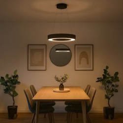 Pakabinamas šviestuvas Union JUODA 40W Ø40cm LED 3000-4000-6000K