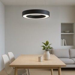 Pakabinamas šviestuvas Union JUODA 40W Ø40cm LED 3000-4000-6000K