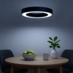 Pakabinamas šviestuvas Union JUODA 40W Ø40cm LED 3000-4000-6000K