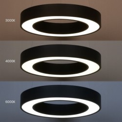 Pakabinamas šviestuvas Union JUODA 40W Ø40cm LED 3000-4000-6000K