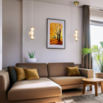 Pakabinamas šviestuvas BOLLA Auksas 12W LED 3000K