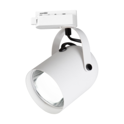 Į bėgelį montuojamas šviestuvas Quber Track BALTA 1xE27 1 fazės