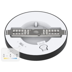 Universalaus montavimo LED panelė Evora JUODA Round 6W 3CCT