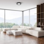 Universalaus montavimo LED panelė Evora JUODA Round 6W 3CCT