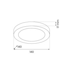 Universalaus montavimo LED panelė Evora JUODA Round 6W 3CCT