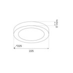 Universalaus montavimo LED panelė Evora BALTA Round 18W 3CCT