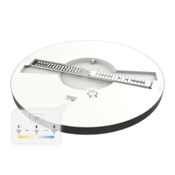 Universalaus montavimo LED panelė Evora JUODA Round 18W 3CCT