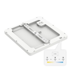 Universalaus montavimo LED panelė Evora BALTA Square 12W 3CCT
