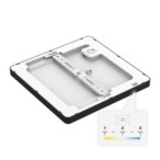 Universalaus montavimo LED panelė Evora JUODA Square 18W 3CCT