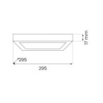 Universalaus montavimo LED panelė Evora JUODA Square 24W 3CCT