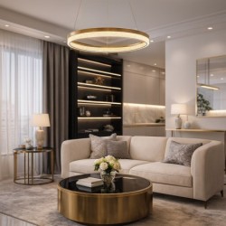 Pakabinamas šviestuvas GALA Auksas 25W LED 4000K