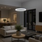 Pakabinamas šviestuvas GALA Sidabrinė 25W LED 4000K