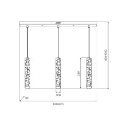Pakabinamas šviestuvas LAGOS 24W LED 4000K
