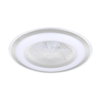Lubinis šviestuvas - ventiliatorius Zephyr Sidabrinė 48W LED su pulteliu