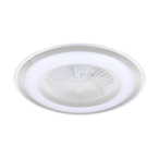 Lubinis šviestuvas - ventiliatorius Zephyr Sidabrinė 48W LED su pulteliu