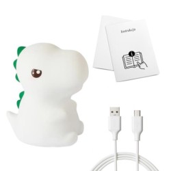 Naktinis LED šviestuvas DINO 1W 3000K+RGB USB 5V 1A