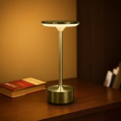 Pakraunamas stalinis šviestuvas TAVOLO GOLD 2.5W CCT USB-C pritemdomas